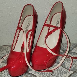 Ankle Strap Platform Heels